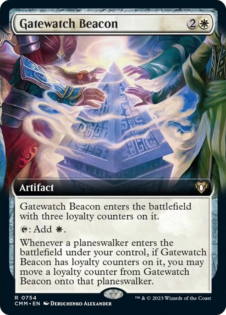 Gatewatch Beacon (Extended Art) [Commander Masters] | Magic Magpie