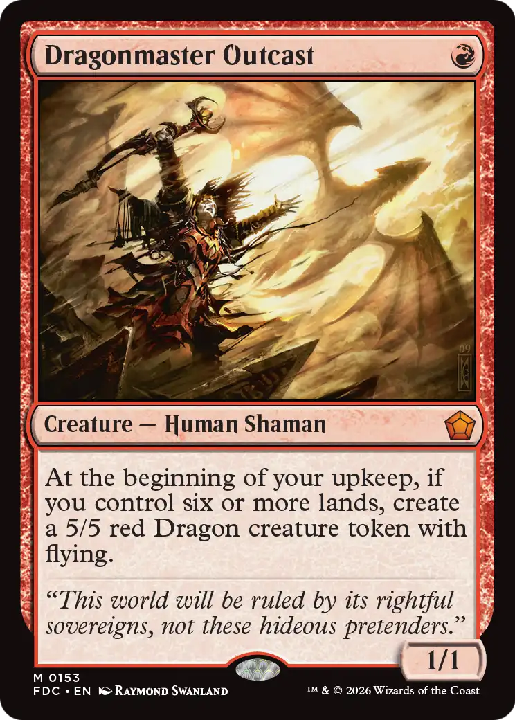 Dragonmaster Outcast [Foundations Commander] | Magic Magpie