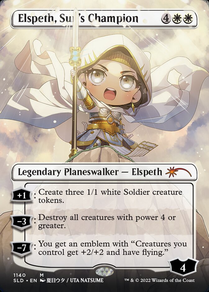 Elspeth, Sun's Champion (Borderless) (1140) [Secret Lair Drop Series] | Magic Magpie