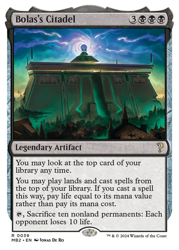 Bolas's Citadel (White Border) [Mystery Booster 2] | Magic Magpie