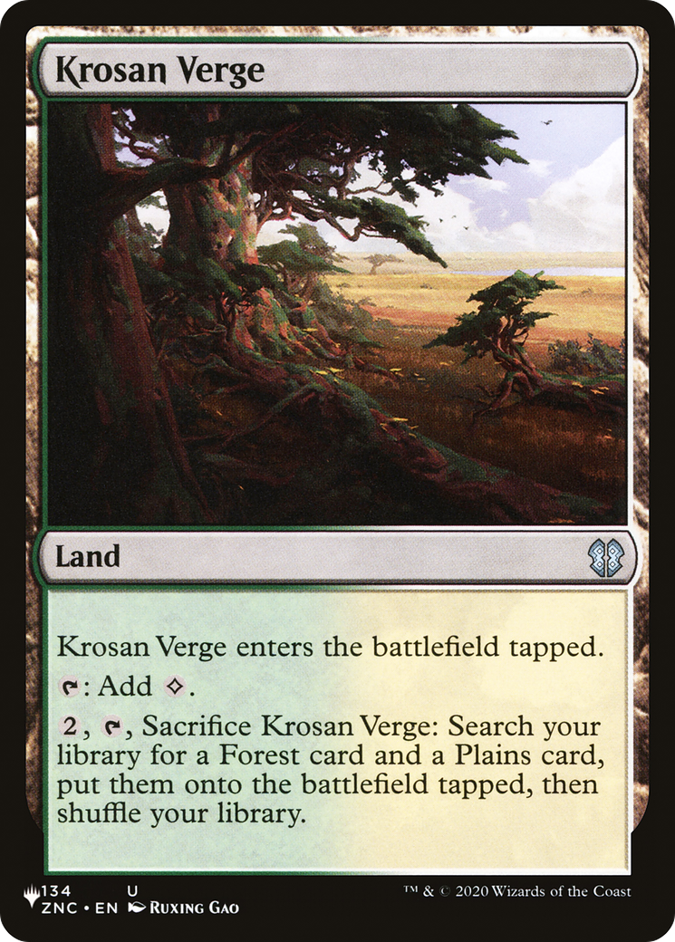 Krosan Verge (ZNC) [The List] | Magic Magpie