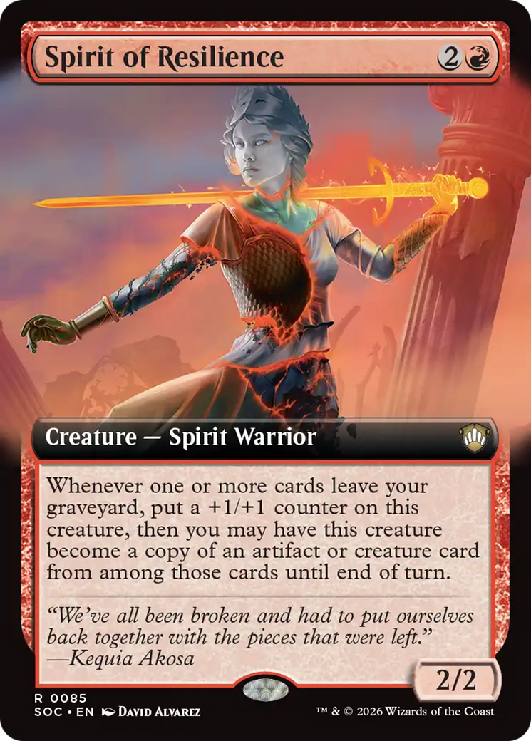 Spirit of Resilience (Extended Art) [Secrets of Strixhaven Commander] | Magic Magpie