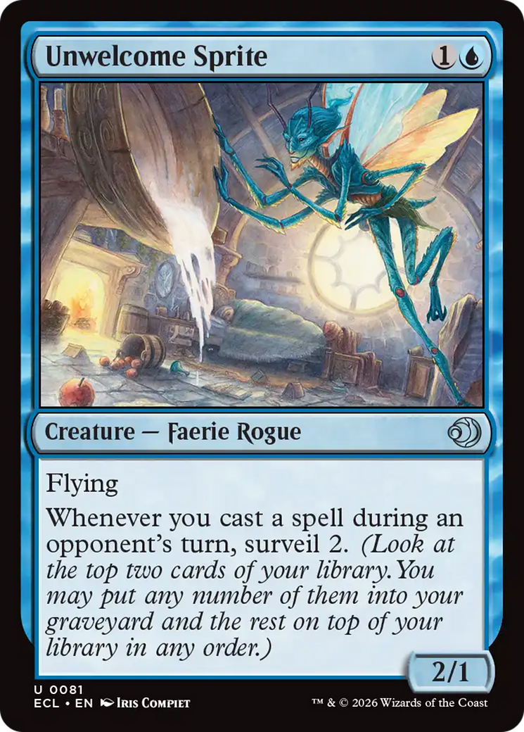 Unwelcome Sprite [Lorwyn Eclipsed] | Magic Magpie
