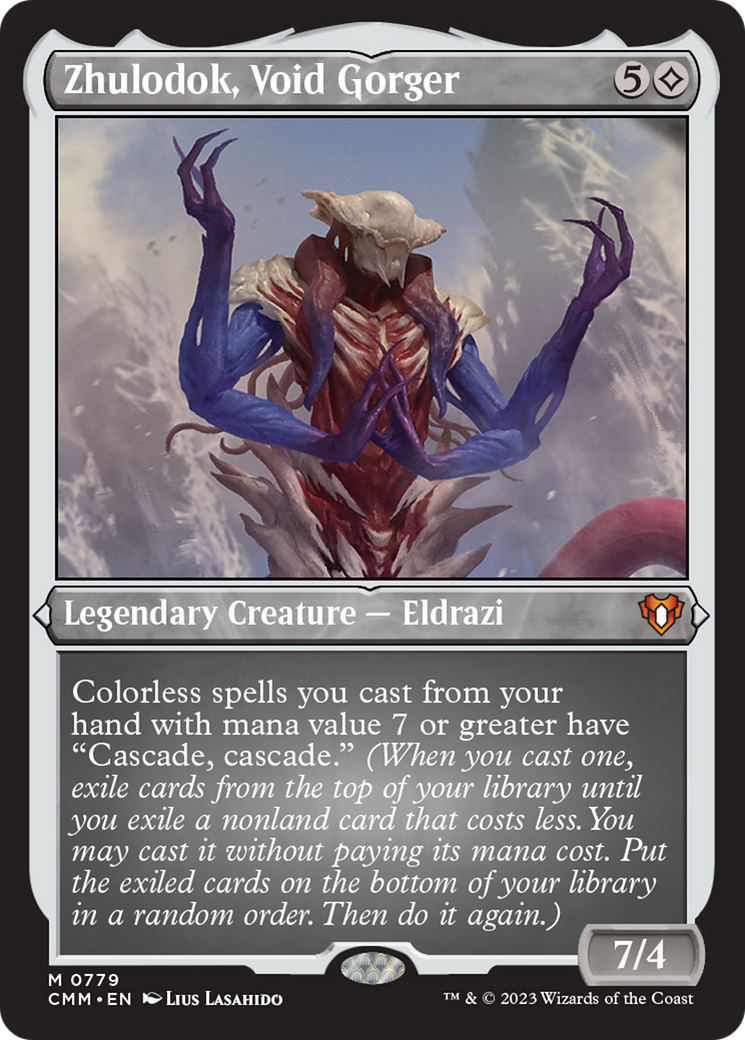 Zhulodok, Void Gorger (Display Commander) (Foil Etched) [Commander Masters] | Magic Magpie