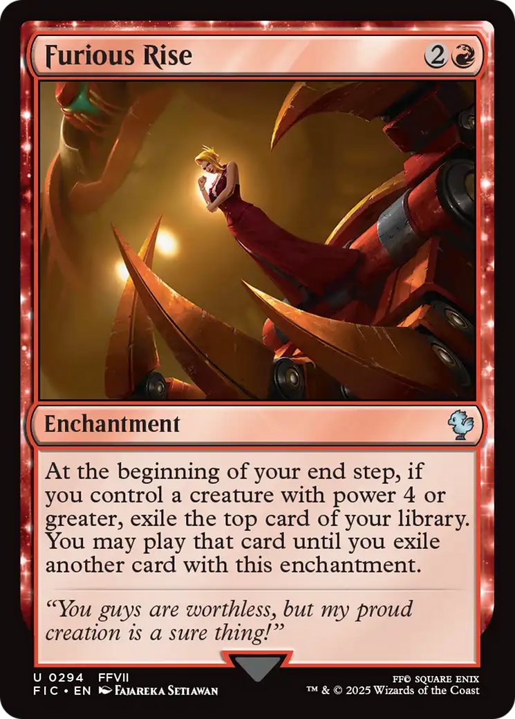 Furious Rise [FINAL FANTASY Commander] | Magic Magpie