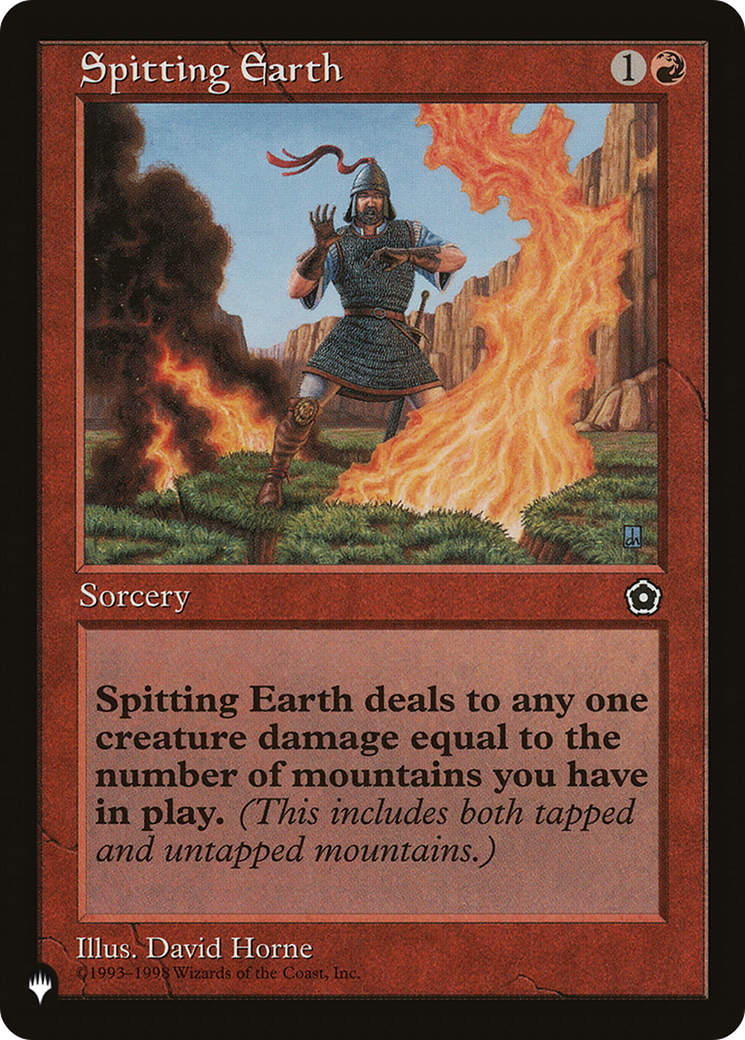 Spitting Earth [The List Reprints] | Magic Magpie