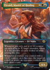 Elrond, Master of Healing (Borderless Alternate Art) [The Lord of the Rings: Tales of Middle-Earth] | Magic Magpie