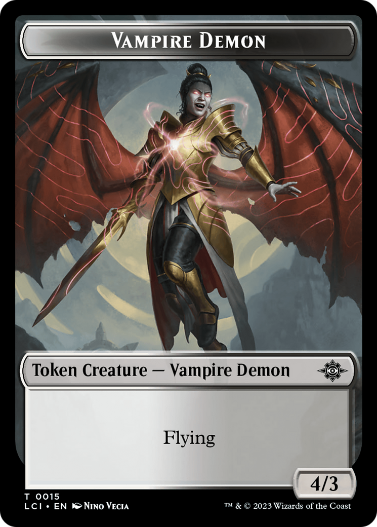 Vampire Demon Token [The Lost Caverns of Ixalan Tokens] | Magic Magpie