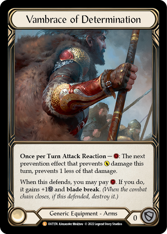 Vambrace of Determination [OUT174] (Outsiders)  Cold Foil | Magic Magpie