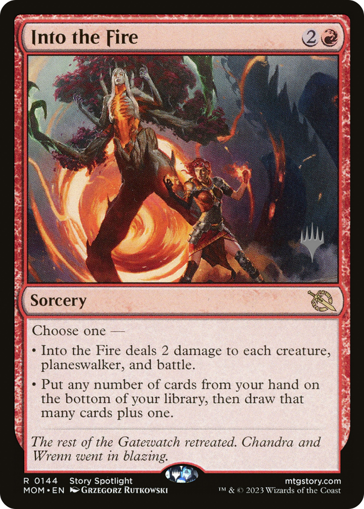 Into the Fire (Promo Pack) [March of the Machine Promos] | Magic Magpie