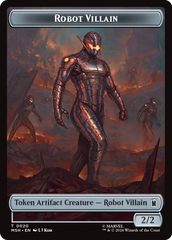 Soldier // Robot Villain Double-Sided Token [Marvel Super Heroes Tokens] | Magic Magpie