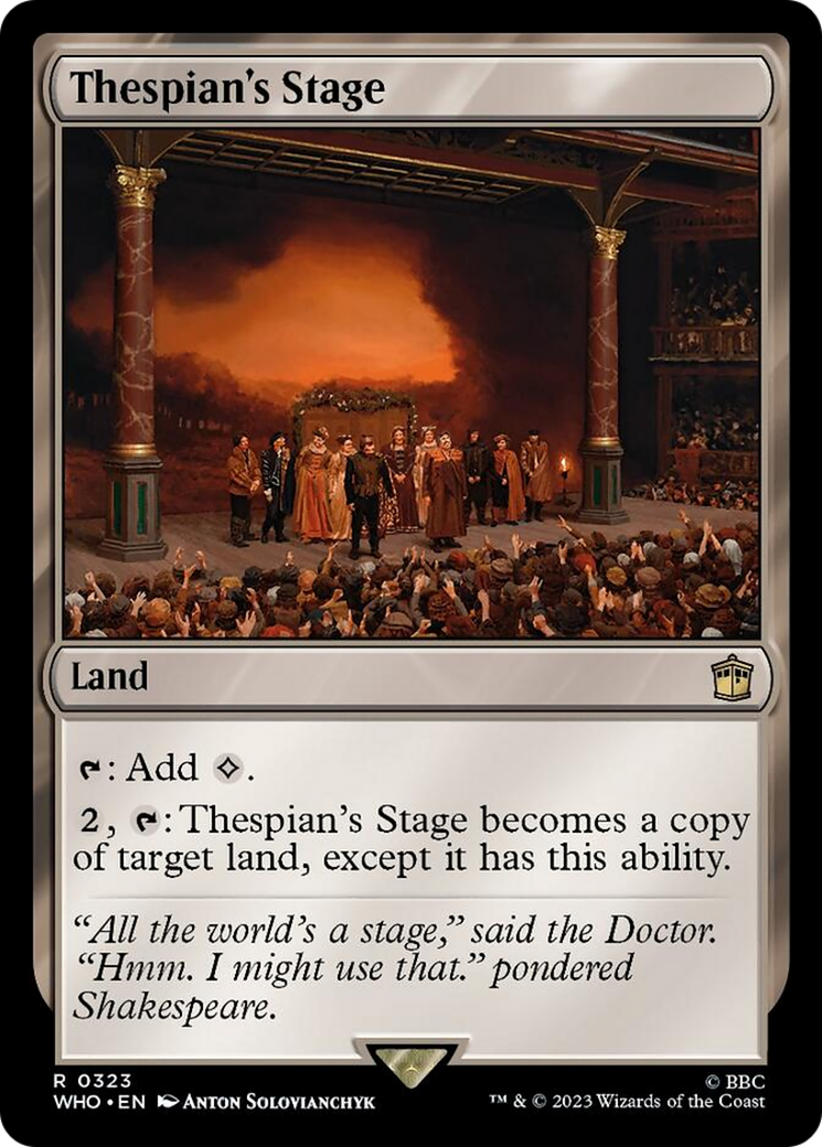 Thespian's Stage [Doctor Who] | Magic Magpie