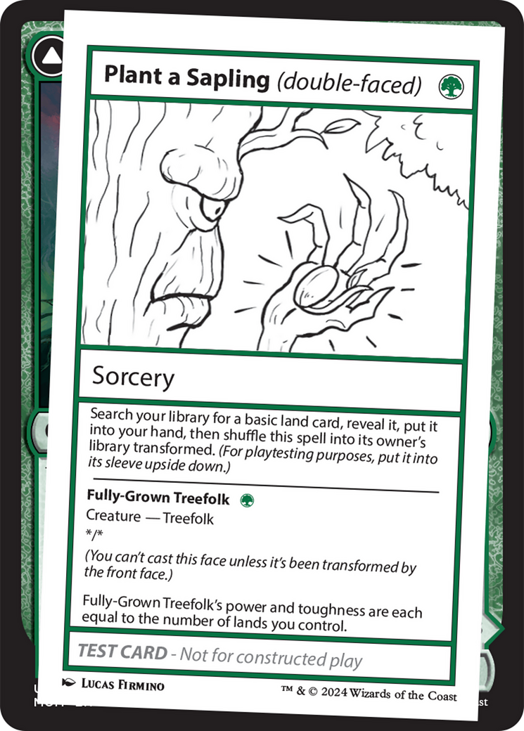 Plant a Sapling (double-faced) [Mystery Booster 2 Playtest Cards] | Magic Magpie