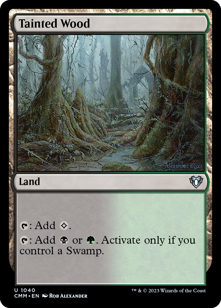 Tainted Wood [Commander Masters] | Magic Magpie