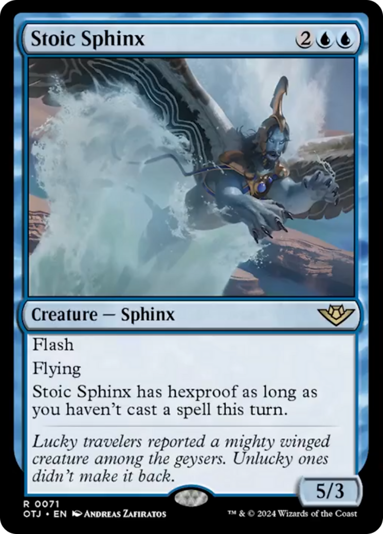 Stoic Sphinx [Outlaws of Thunder Junction] | Magic Magpie