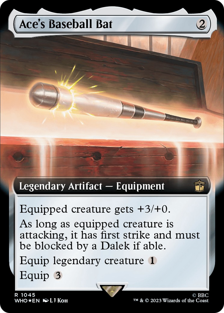 Ace's Baseball Bat (Extended Art) (Surge Foil) [Doctor Who] | Magic Magpie