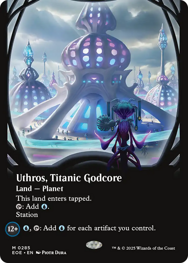 Uthros, Titanic Godcore (Borderless) [Edge of Eternities] | Magic Magpie