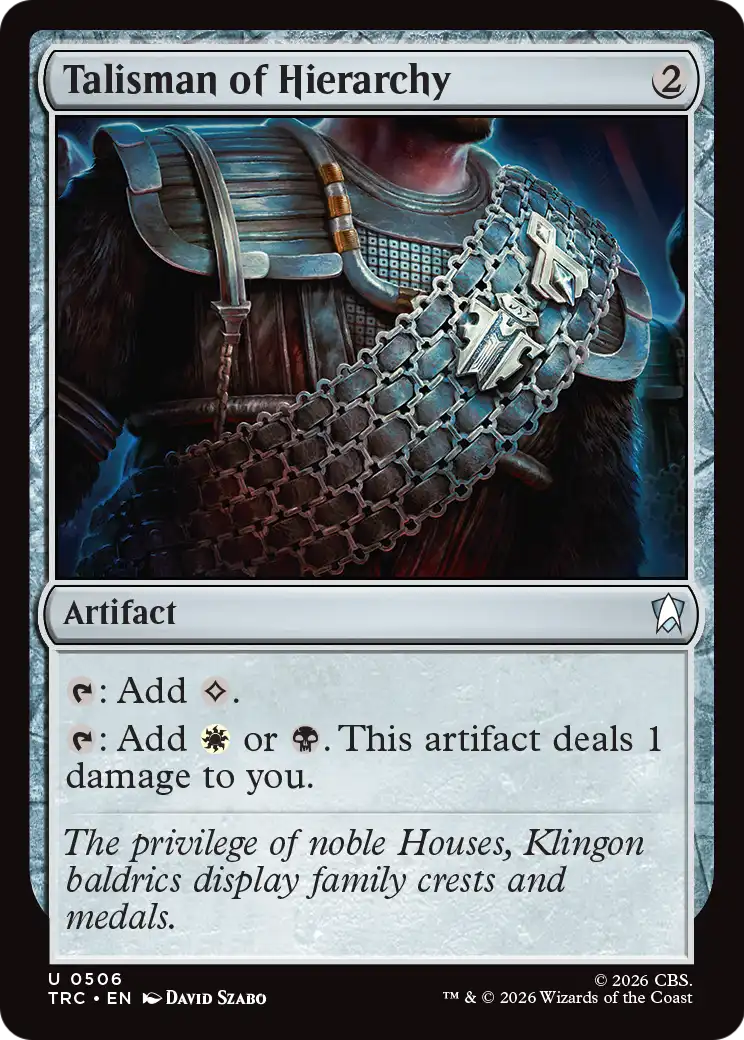Talisman of Hierarchy [Star Trek Commander] | Magic Magpie