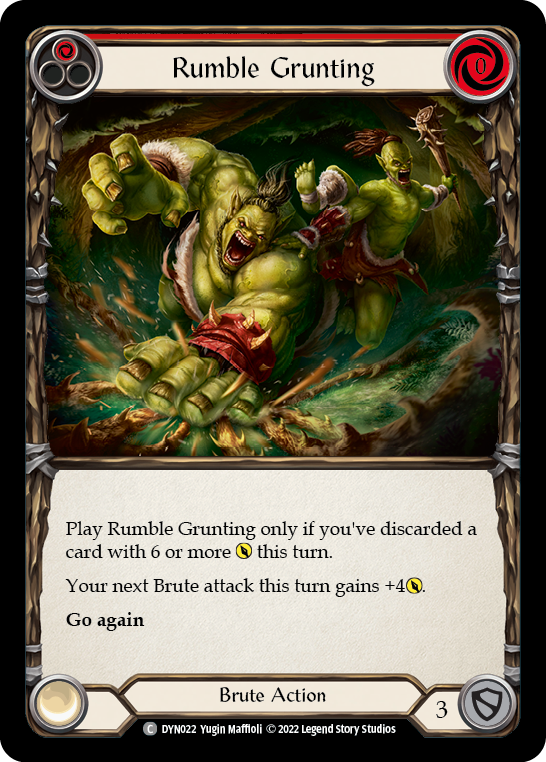 Rumble Grunting (Red) [DYN022] (Dynasty) | Magic Magpie