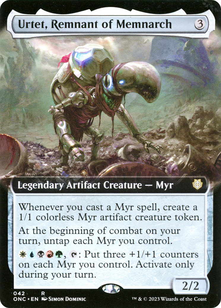 Urtet, Remnant of Memnarch (Extended Art) [Phyrexia: All Will Be One Commander] | Magic Magpie