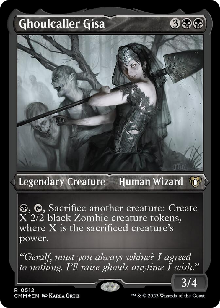 Ghoulcaller Gisa (Foil Etched) [Commander Masters] | Magic Magpie