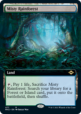 Misty Rainforest (Extended Art) [Modern Horizons 2] | Magic Magpie