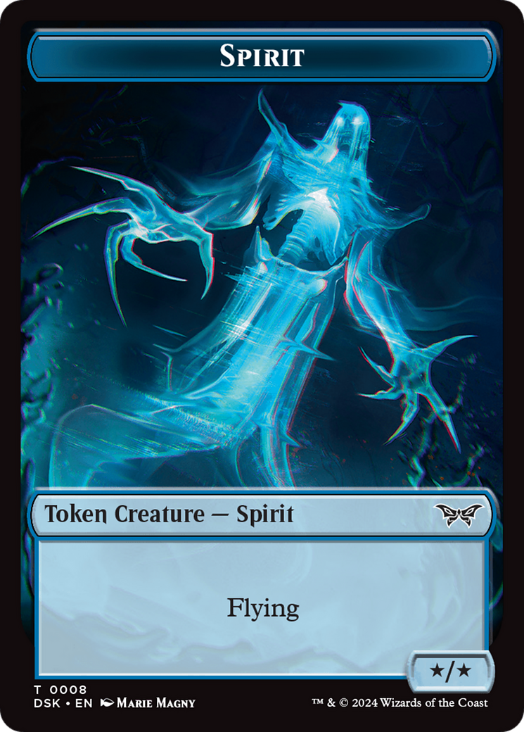 Spirit (0008) Token [Duskmourn: House of Horror Tokens] | Magic Magpie