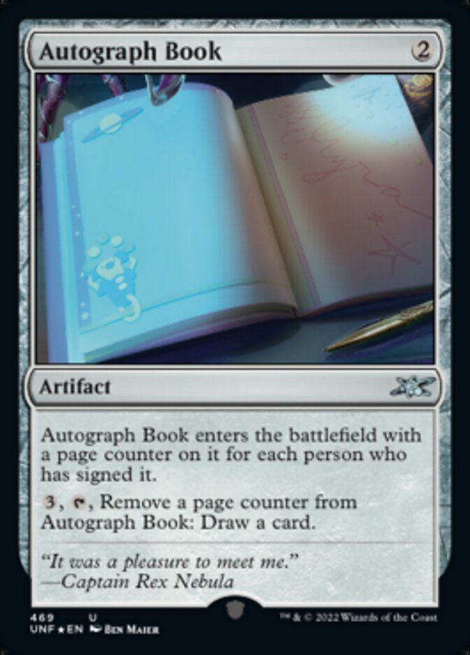 Autograph Book (Galaxy Foil) [Unfinity] | Magic Magpie