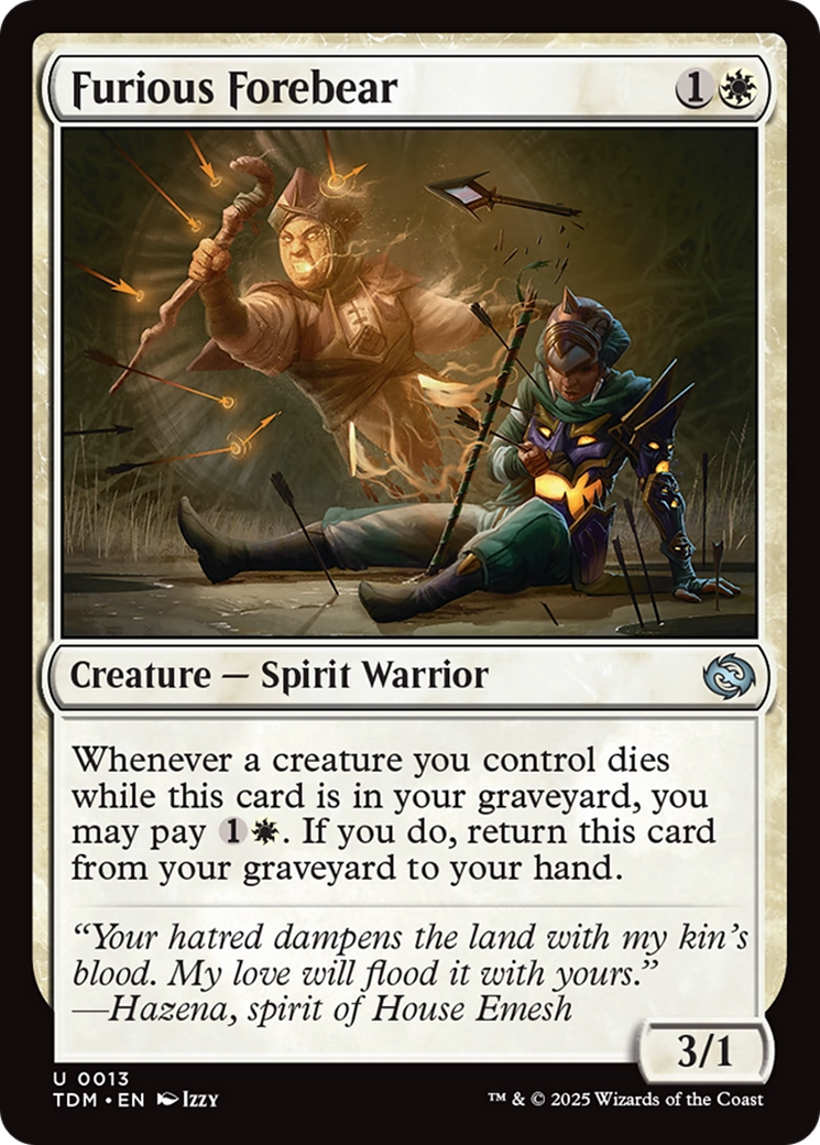 Furious Forebear [Tarkir: Dragonstorm] | Magic Magpie