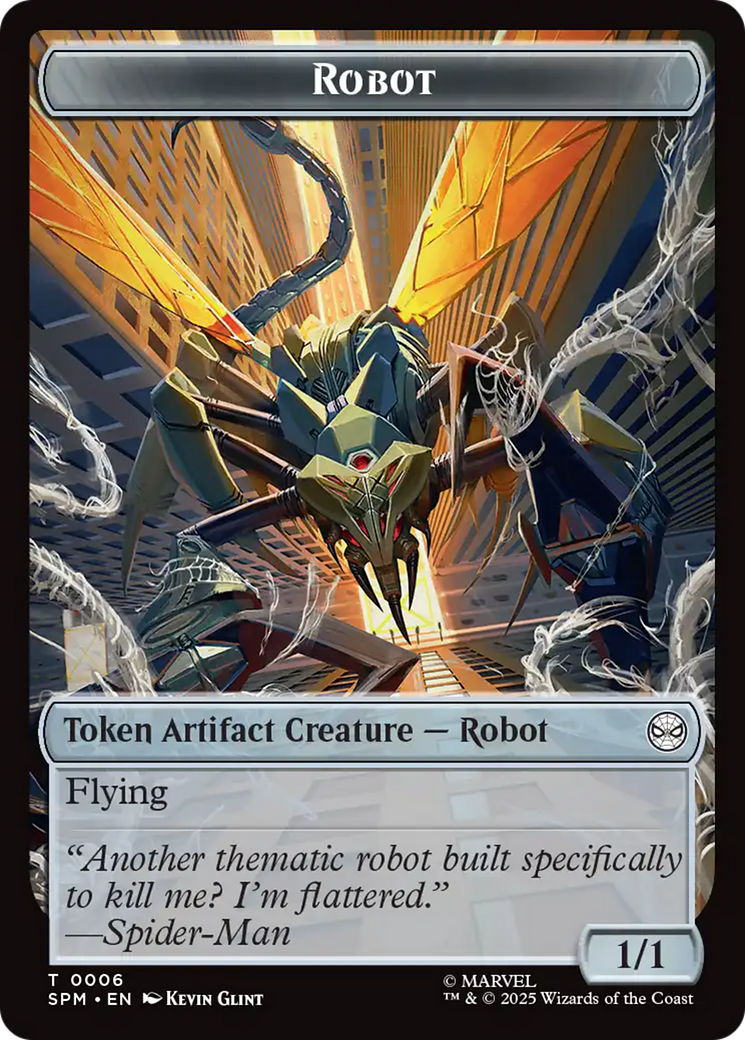Food // Robot Double-Sided Token [Marvel's Spider-Man Tokens] | Magic Magpie