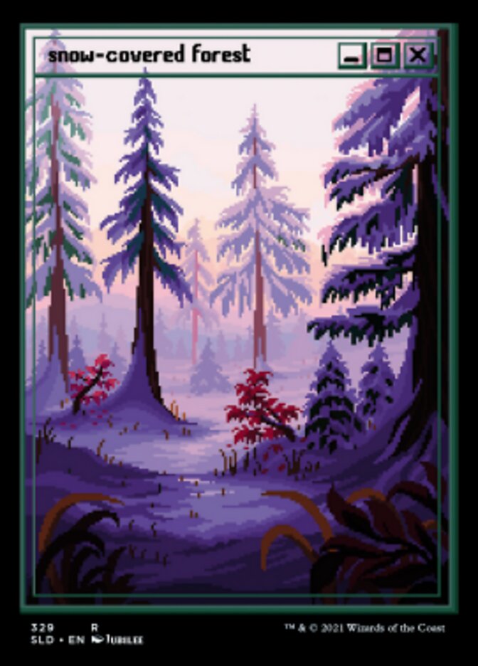 Snow-Covered Forest (Foil Etched) [Secret Lair Drop Series] | Magic Magpie