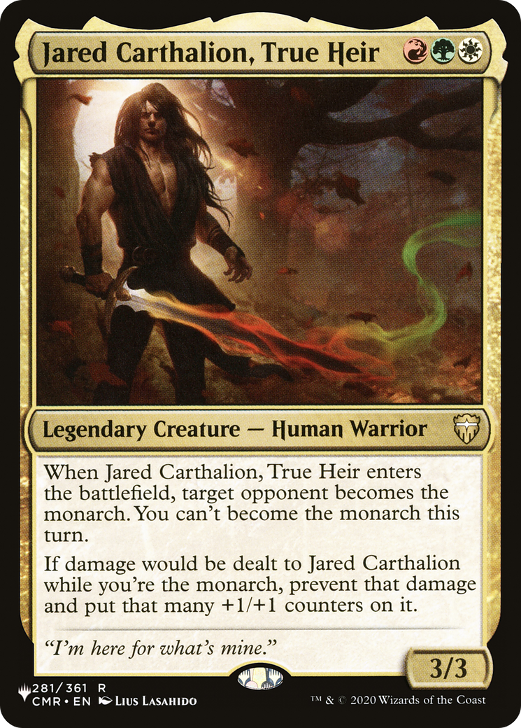Jared Carthalion, True Heir [The List] | Magic Magpie