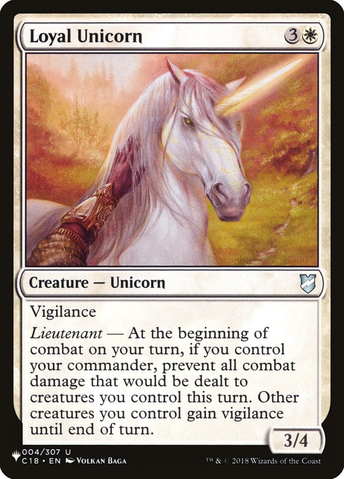 Loyal Unicorn [The List] | Magic Magpie