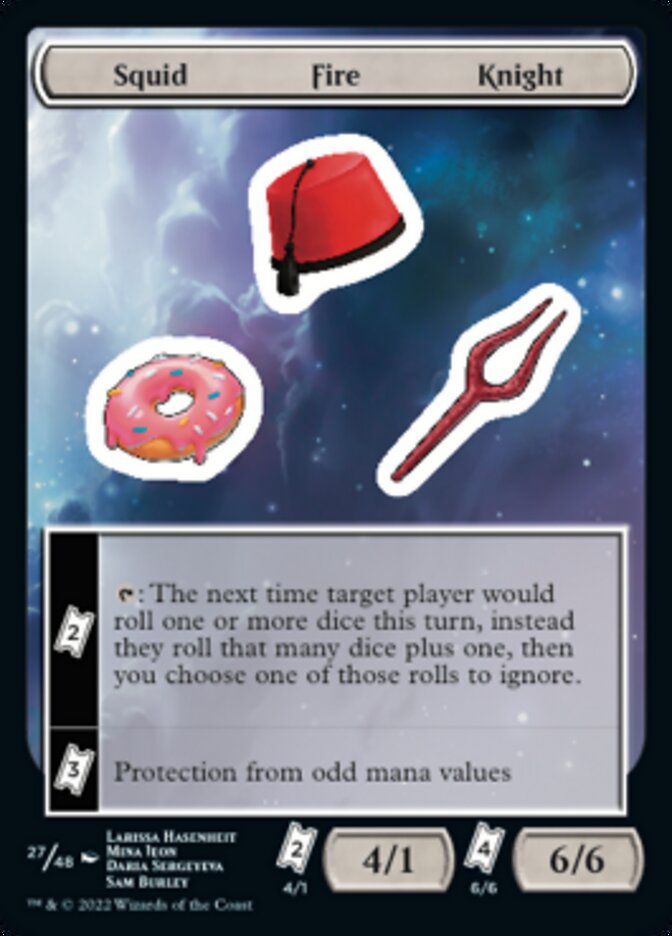 Squid Fire Knight [Unfinity Stickers] | Magic Magpie