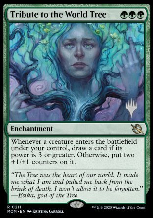 Tribute to the World Tree (Promo Pack) [March of the Machine Promos] | Magic Magpie