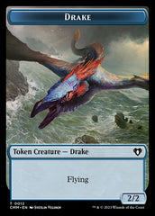 Spirit (0010) // Drake Double-Sided Token [Commander Masters Tokens] | Magic Magpie