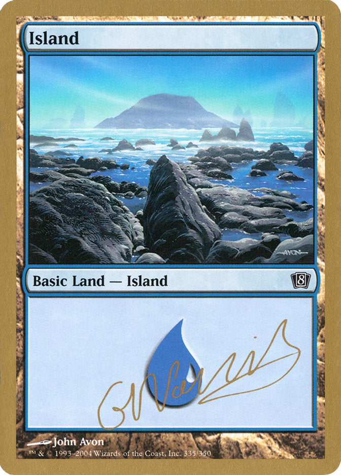 Island (gn335) (Gabriel Nassif) [World Championship Decks 2004] | Magic Magpie