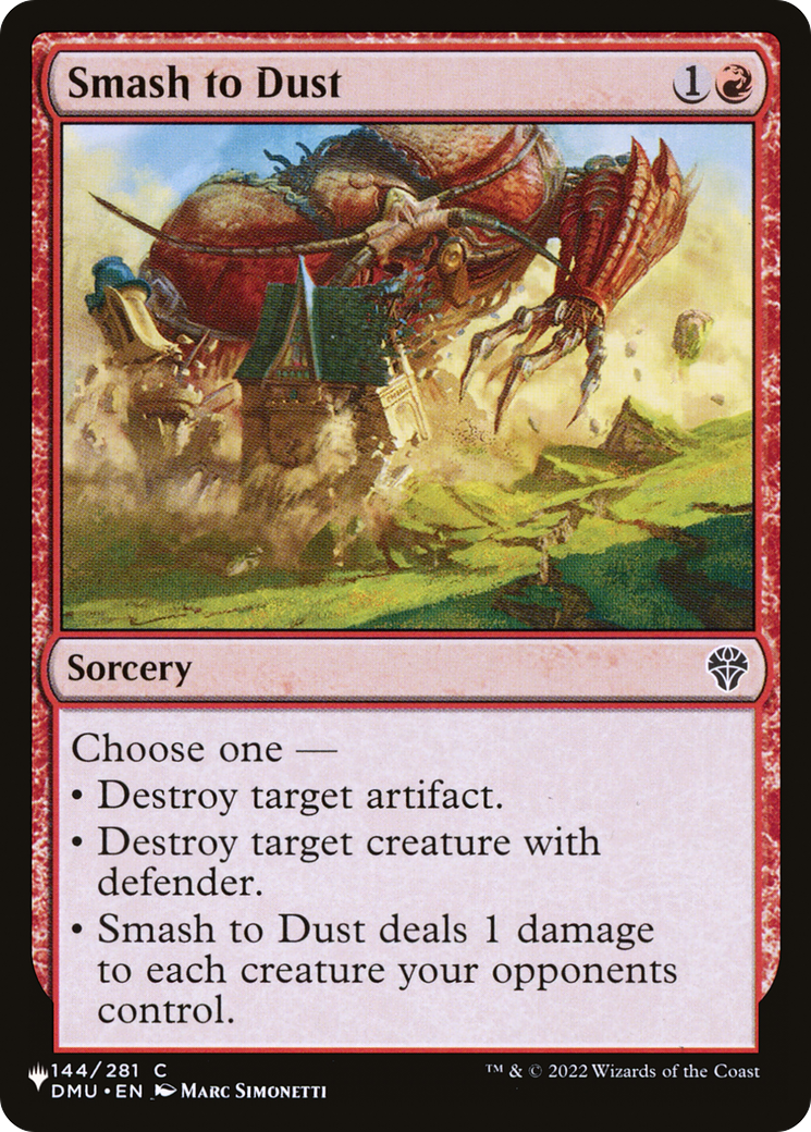 Smash to Dust [The List Reprints] | Magic Magpie