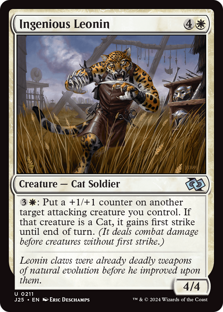 Ingenious Leonin [Foundations Jumpstart] | Magic Magpie