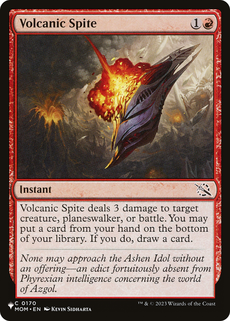 Volcanic Spite [The List Reprints] | Magic Magpie