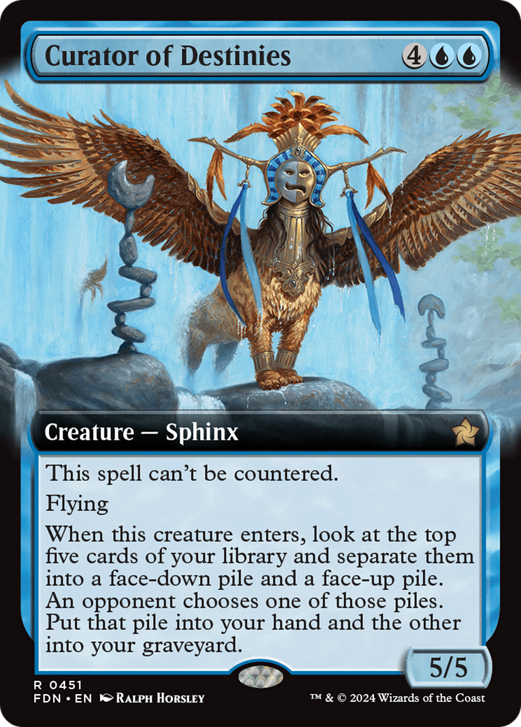 Curator of Destinies (Extended Art) [Foundations] | Magic Magpie