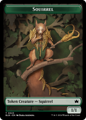 Squirrel // Darkstar Augur Double-Sided Token [Bloomburrow Tokens] | Magic Magpie