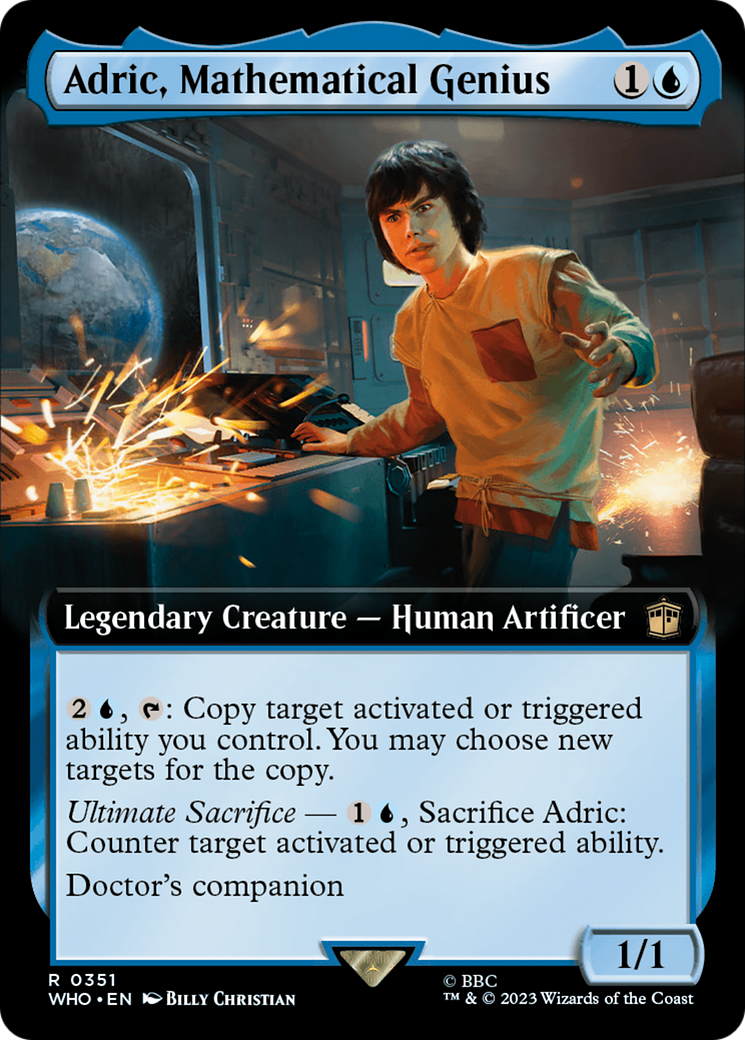 Adric, Mathematical Genius (Extended Art) [Doctor Who] | Magic Magpie