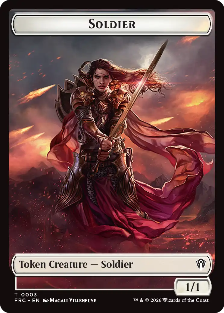 Soldier // Shark Double-Sided Token [Reality Fracture Commander Tokens] | Magic Magpie