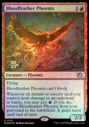 Bloodfeather Phoenix [March of the Machine Prerelease Promos] | Magic Magpie