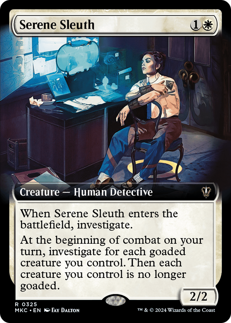 Serene Sleuth (Extended Art) [Murders at Karlov Manor Commander] | Magic Magpie