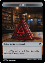 Blood // Plot Double-Sided Token [Outlaws of Thunder Junction: The Big Score Tokens] | Magic Magpie