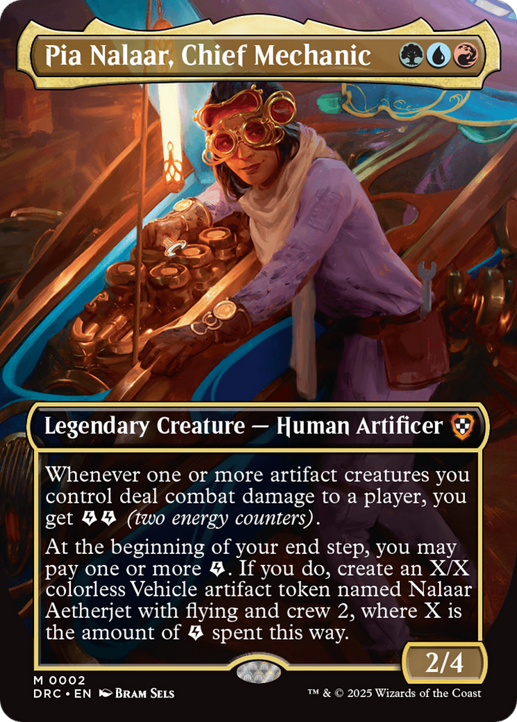 Pia Nalaar, Chief Mechanic (Borderless) [Aetherdrift Commander] | Magic Magpie