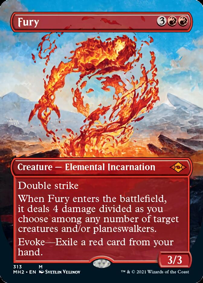 Fury (Borderless Alternate Art) [Modern Horizons 2] | Magic Magpie