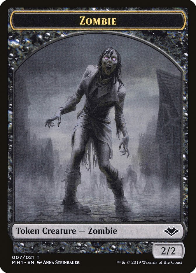 Zombie (007) // Myr (019) Double-Sided Token [Modern Horizons Tokens] | Magic Magpie